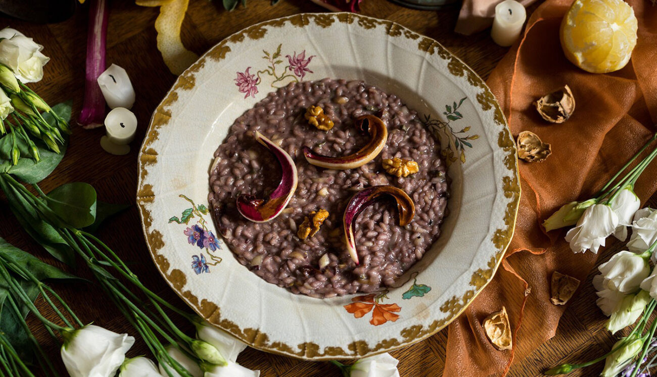 Risotto all’Amarone: Gustosa ricetta veneta con riso e vino Amarone