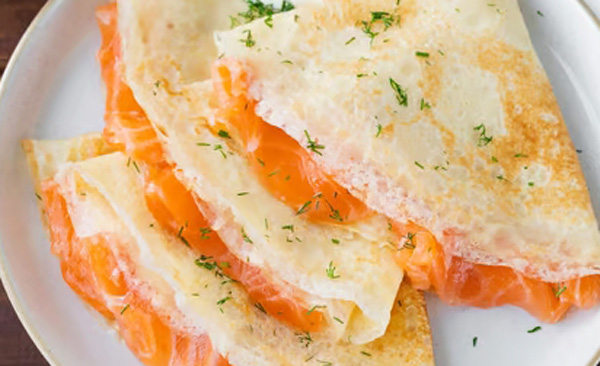 Ricetta delle Crespelle Salmone e Mascarpone al Microonde