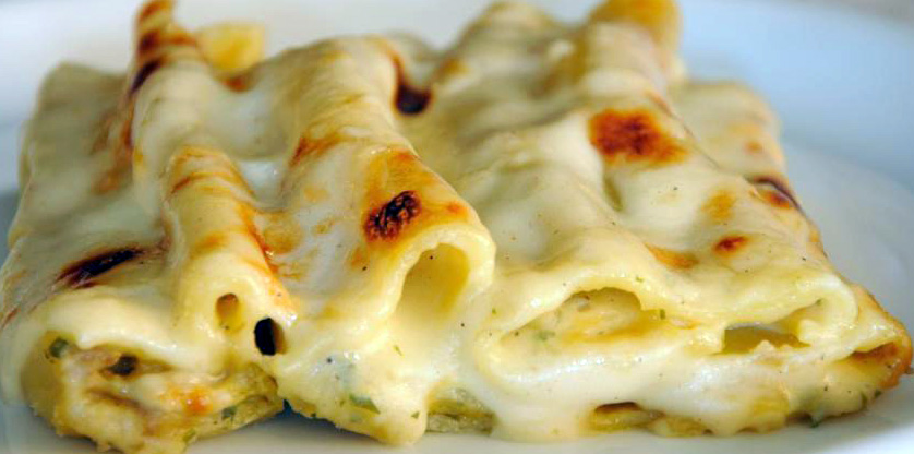 Cucinare Cannelloni groviera e champignon al Microonde